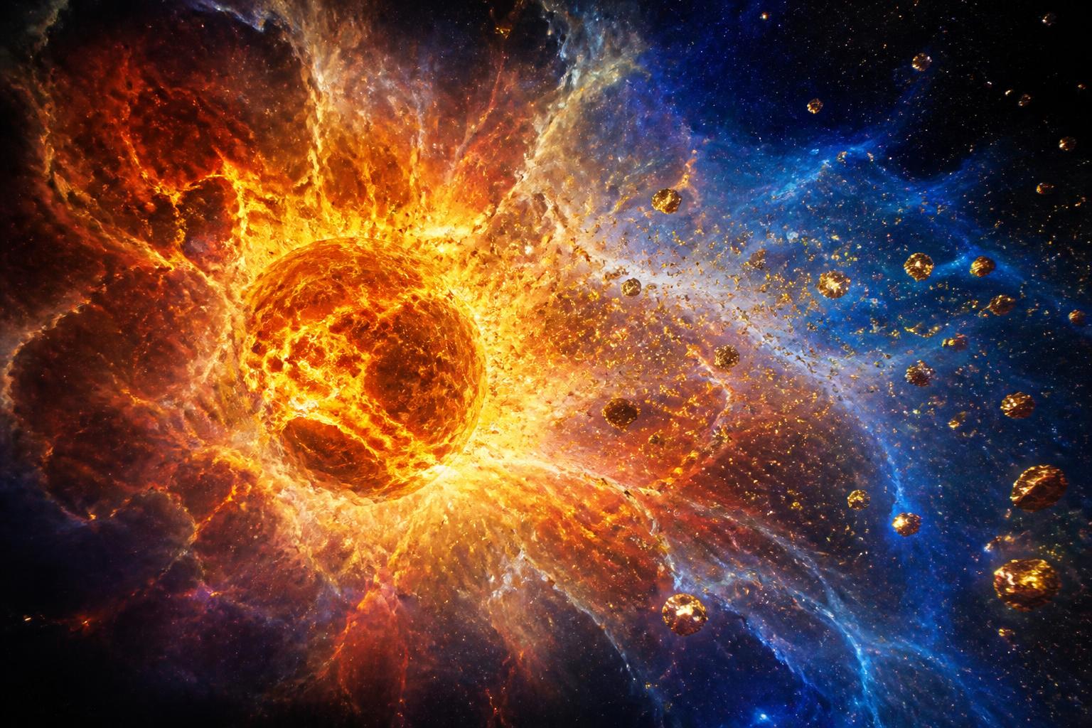 Iron forged inside a dying star